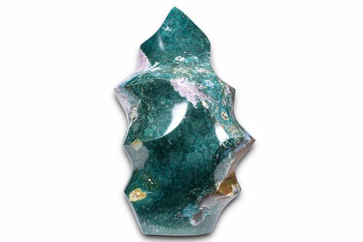 Colorful Polished Jasper/Agate Flame - Madagascar #383884